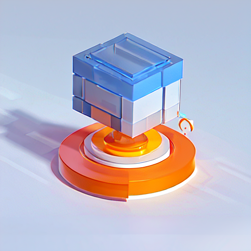 04038-3776203950-best quality, many details,4k,blender,octane render,C4D,transparent glass texture,DDicon,blue_orange, frosted glass, transparent.png